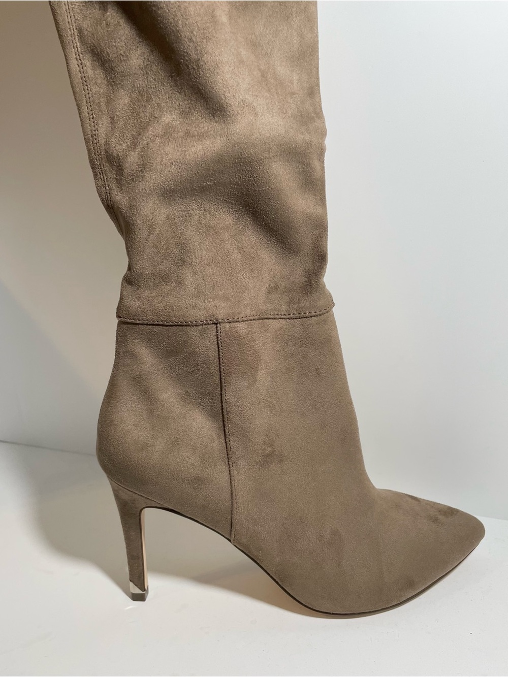 CALL IT SPRING Taupe Suede High Boot